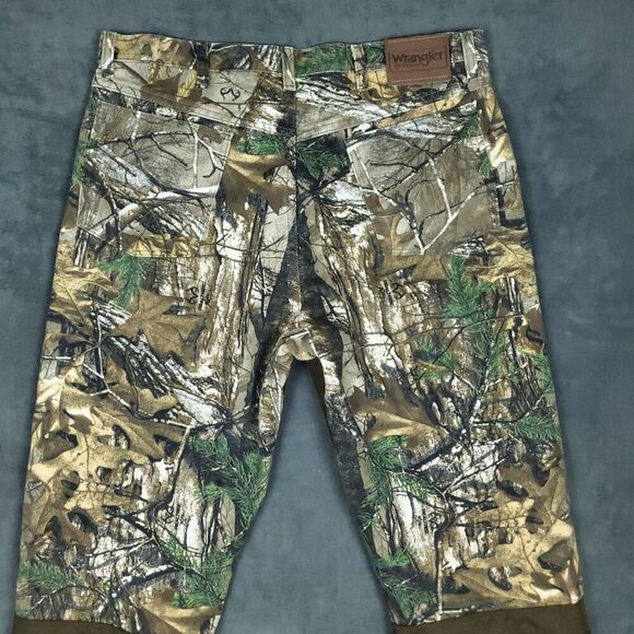 Wrangler ProGear Pants Mens 36x30 Brown Camo Realtree Nylon Reinforced Hunting - Picture 14 of 15